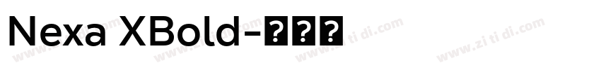 Nexa XBold字体转换
